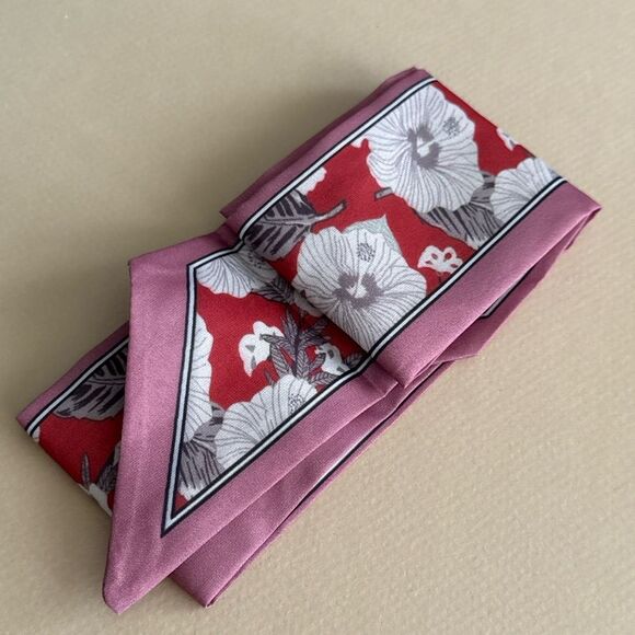 Floral Red and Pink Scarf #1870 - Picture 1 of 2